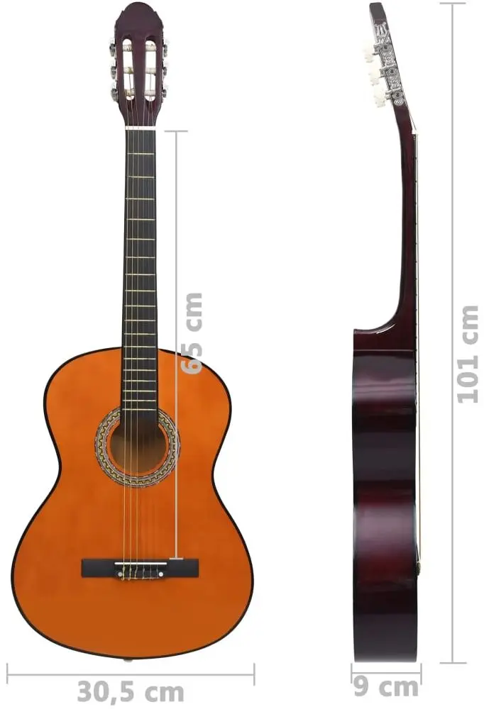 Set chitara VidaXL 70113 4/4 (Natural)