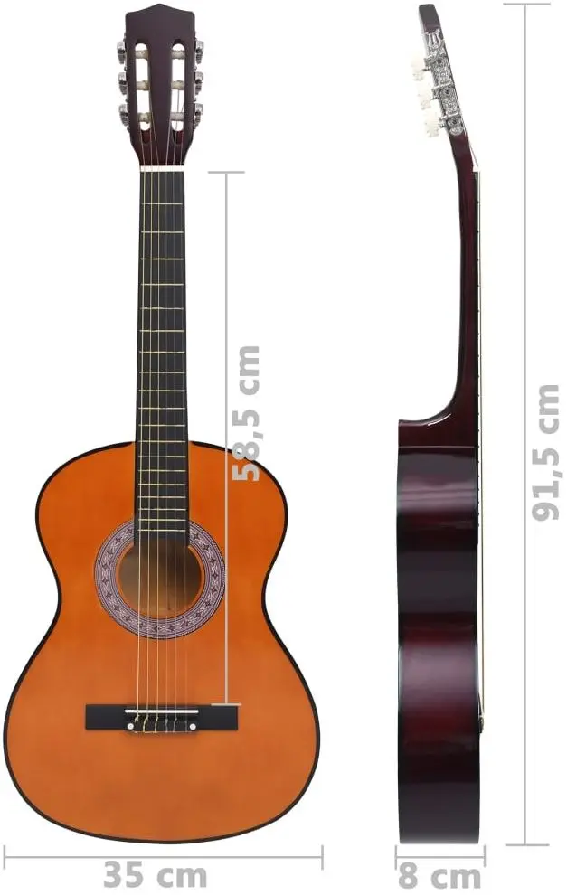 Гитарный набор VidaXL 70121 3/4 (Natural)