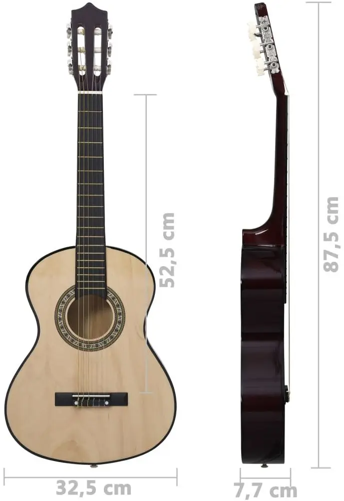 Set chitara VidaXL 70123 1/2 (Natural)