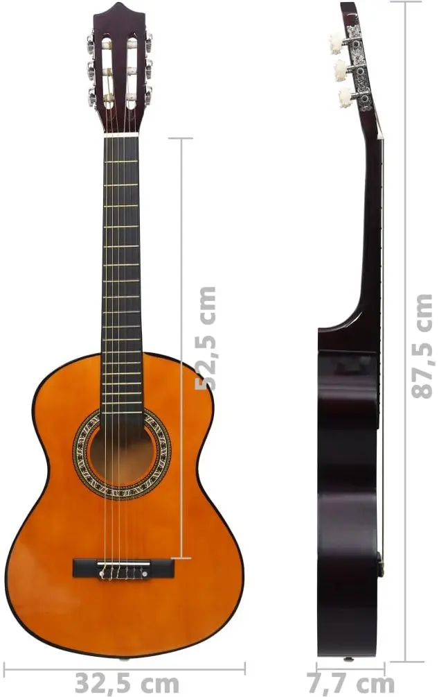 Set chitara VidaXL 70129 1/2 (Natural)