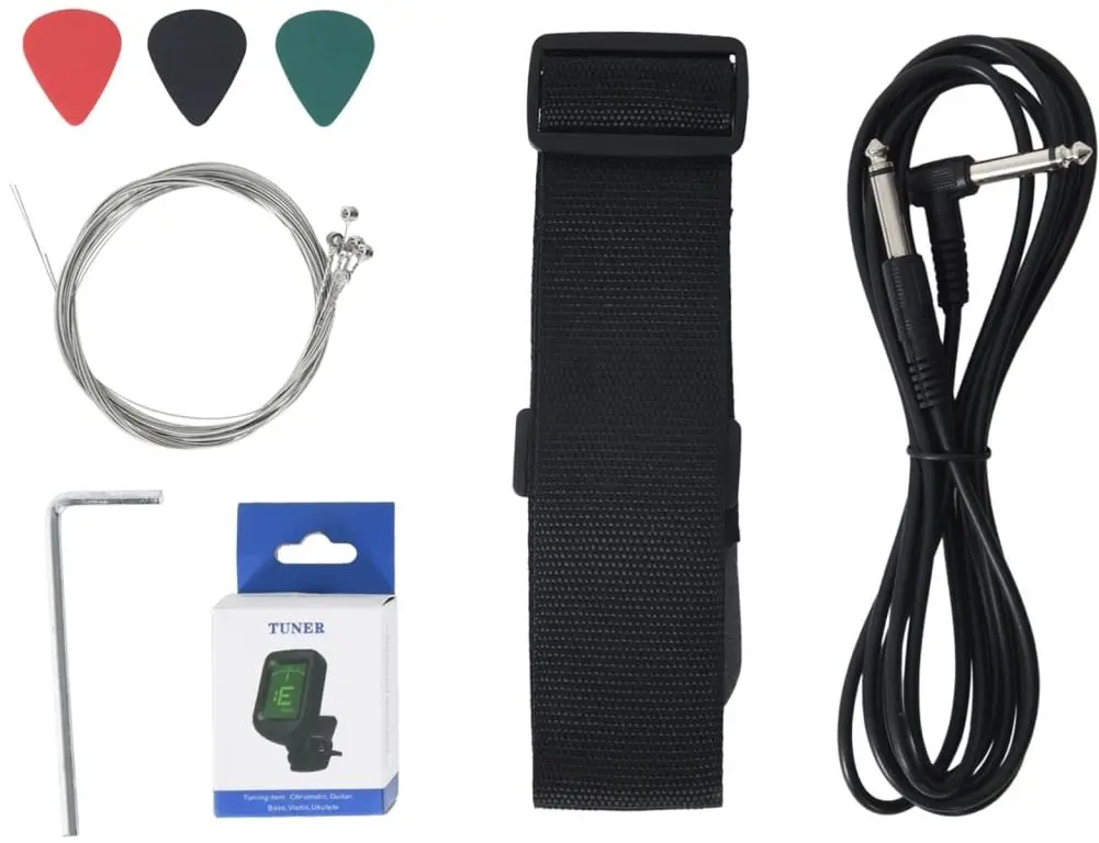 Set chitara VidaXL 70197 3/4 (Brown/Black)