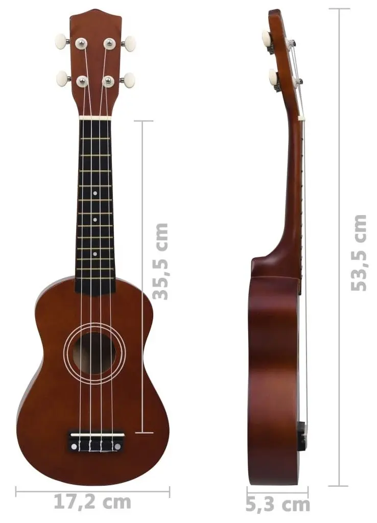 Ukulele VidaXL 70145 (Brown)