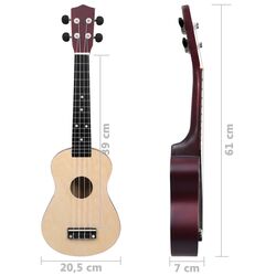 Укулеле VidaXL 70151 Set (Natural) Thumb