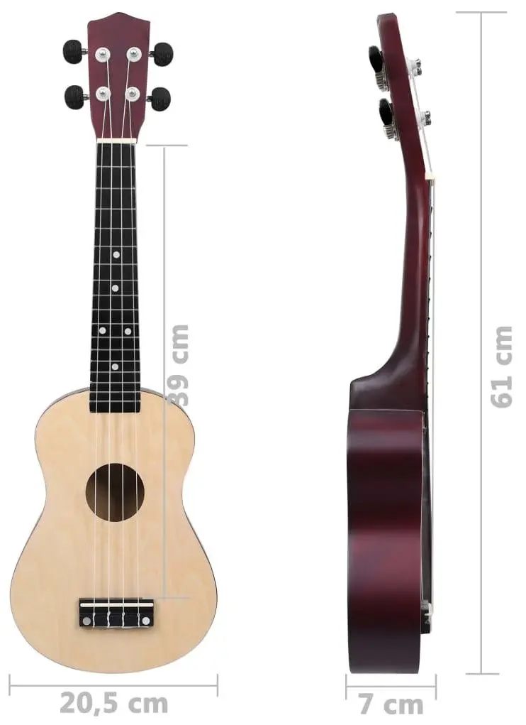 Укулеле VidaXL 70151 Set (Natural)