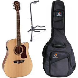Set chitara Washburn Heritage D10 SCE (Natural/Black)