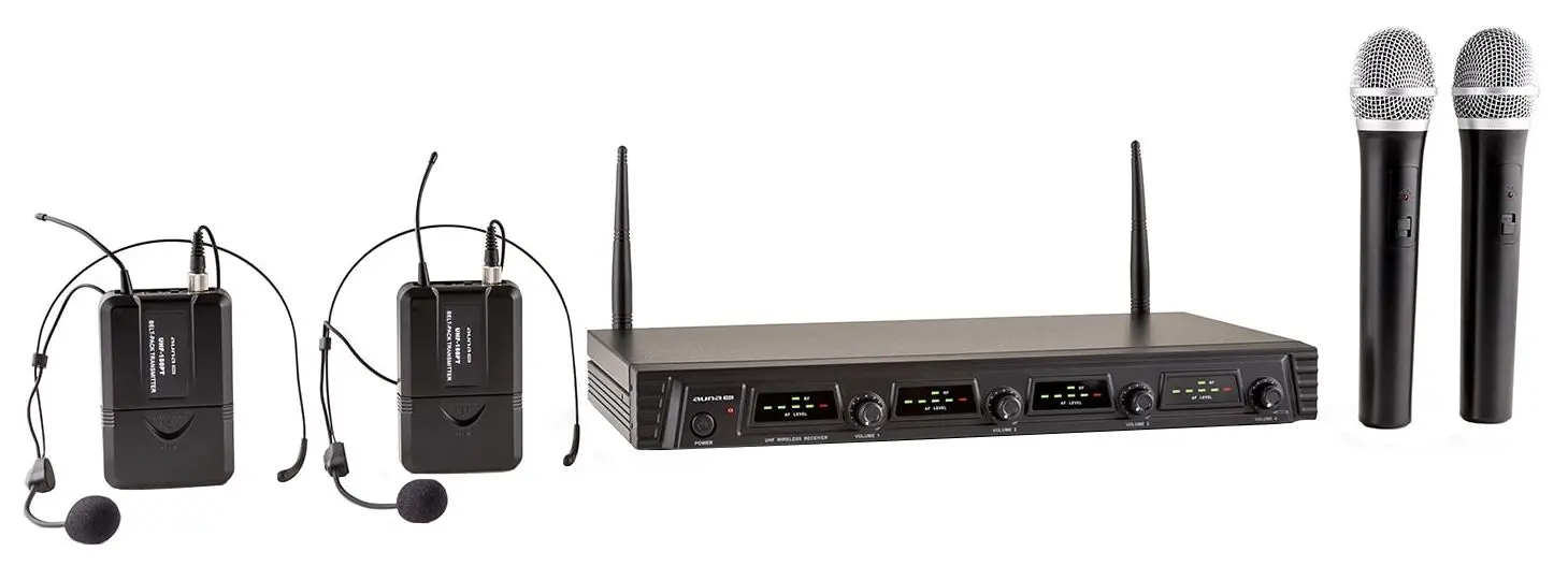 Sistem radio Auna Pro Duett Quartett Fix V2 (Black)