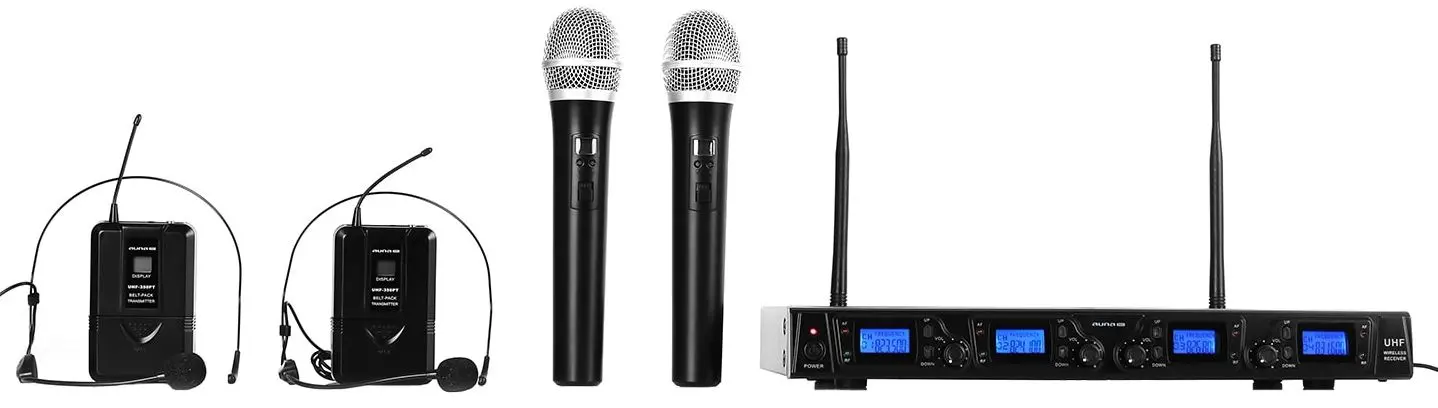 Sistem radio Auna Pro UHF-550 Quartett3 (Black)