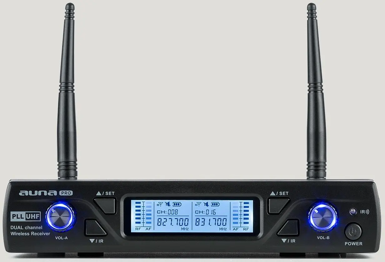 Sistem radio Auna Pro UHF200C-2B (Black)