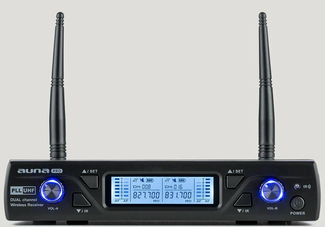 Sistem radio Auna Pro UHF200C-2H (Black)