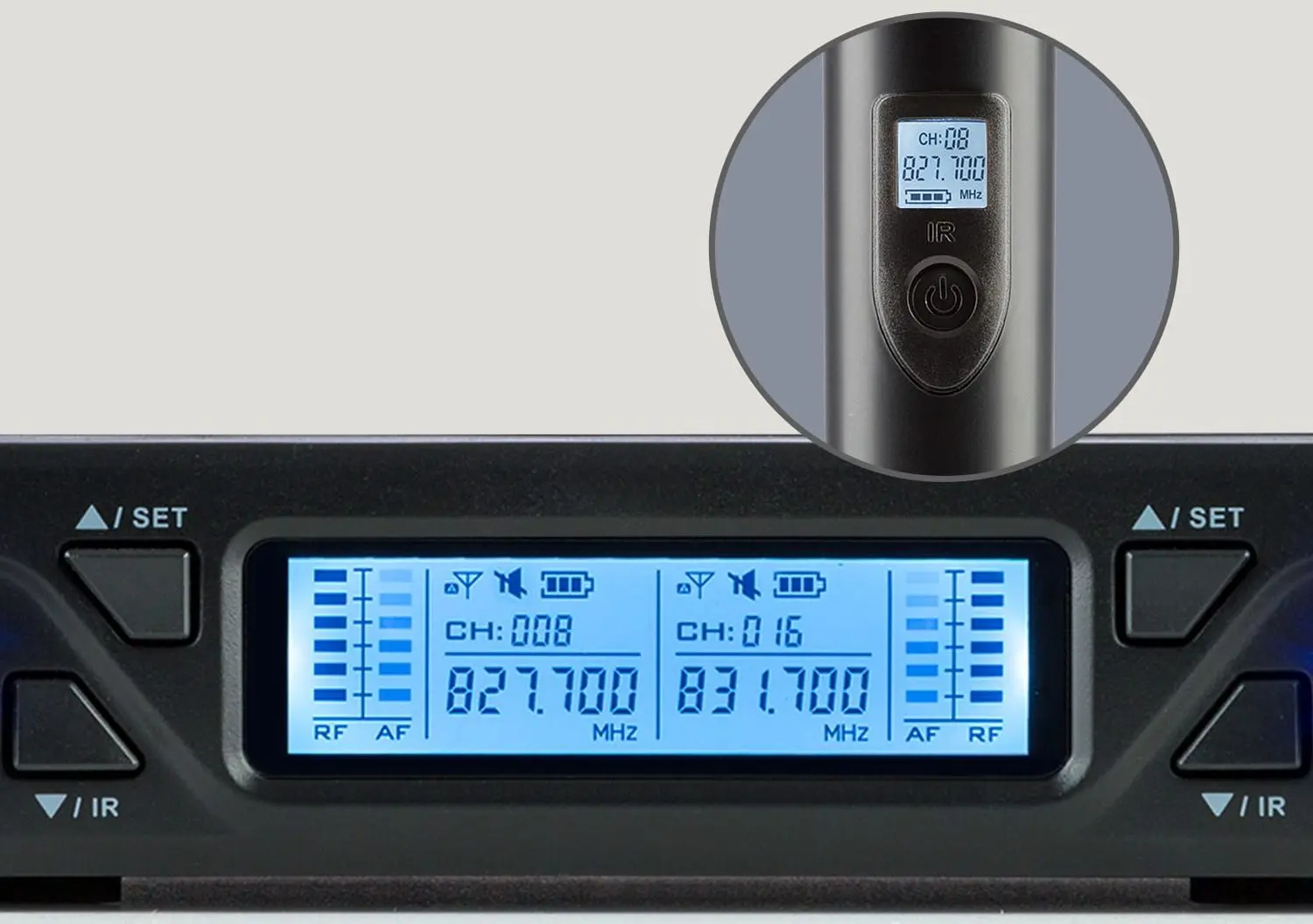 Sistem radio Auna Pro UHF200C-2H (Black)