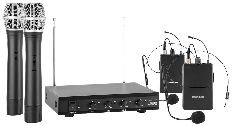 Sistem radio Auna VHF-4-H-HS (Black)