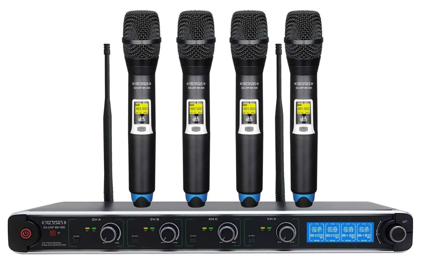 Sistem radio Definitive Audio UHF MH400 (Black)