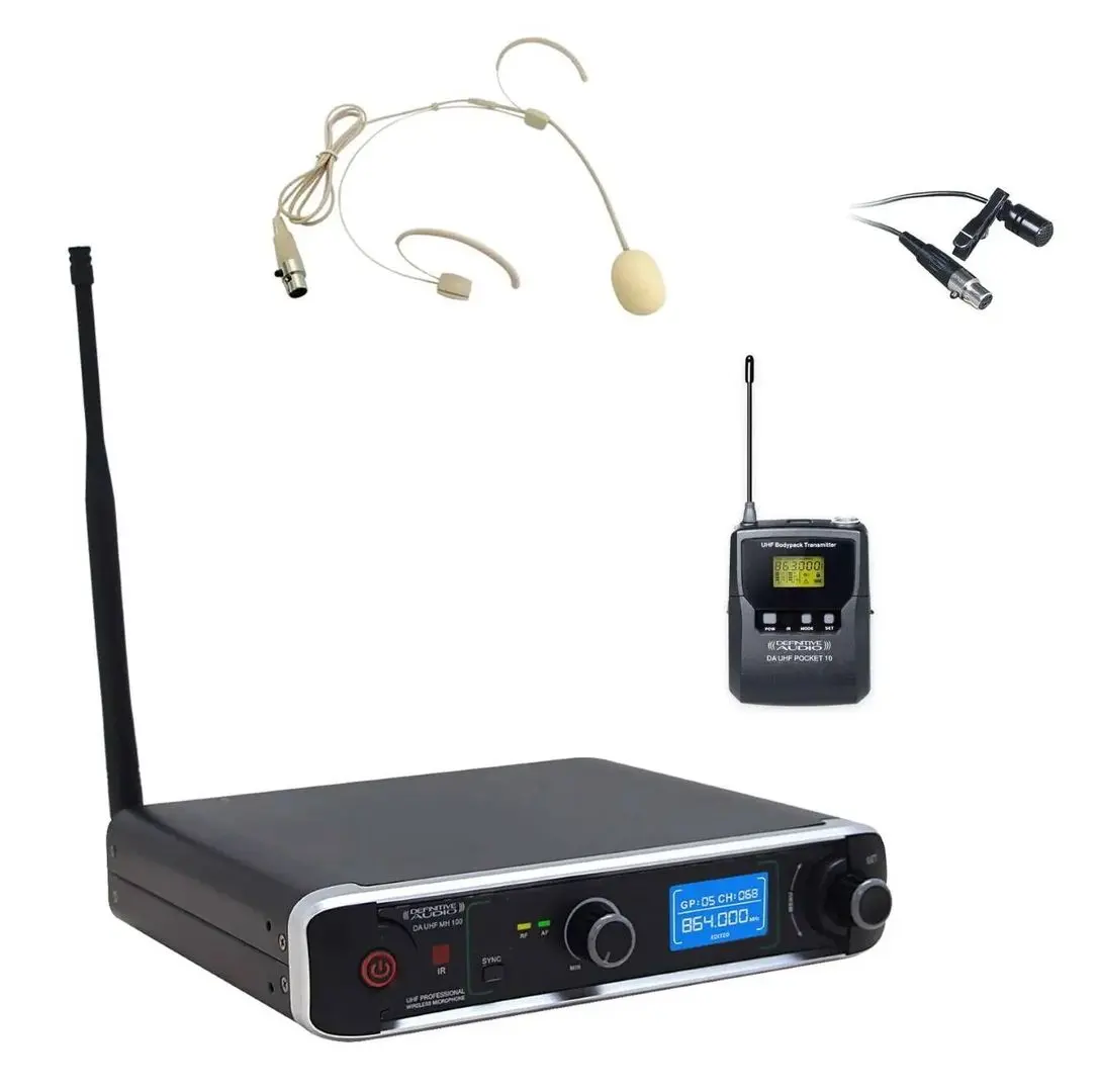 Sistem radio Definitive Audio UHF PT100 (Black)