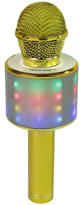 Microfon karaoke LeanToys WS-858 (Golden)