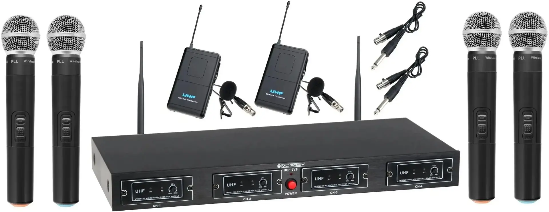 Sistem radio McGrey UHF-4V2I (Black)