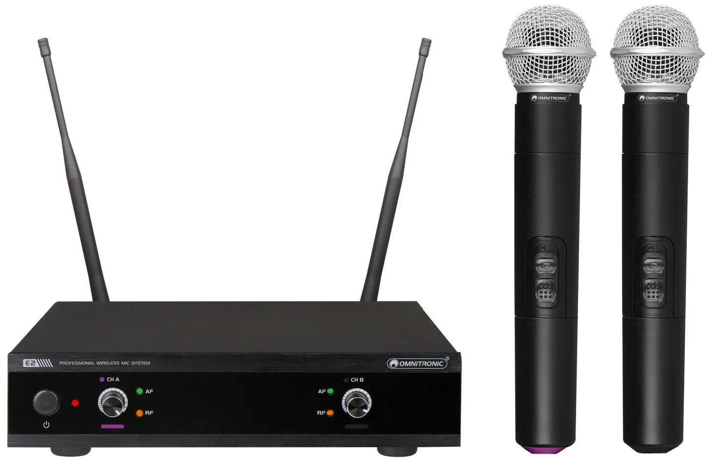 Sistem radio Omnitronic UHF-E2 (Black)