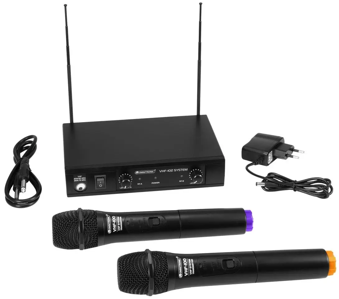 Sistem radio Omnitronic VHF-102 212.35-200.10MHz (Black)