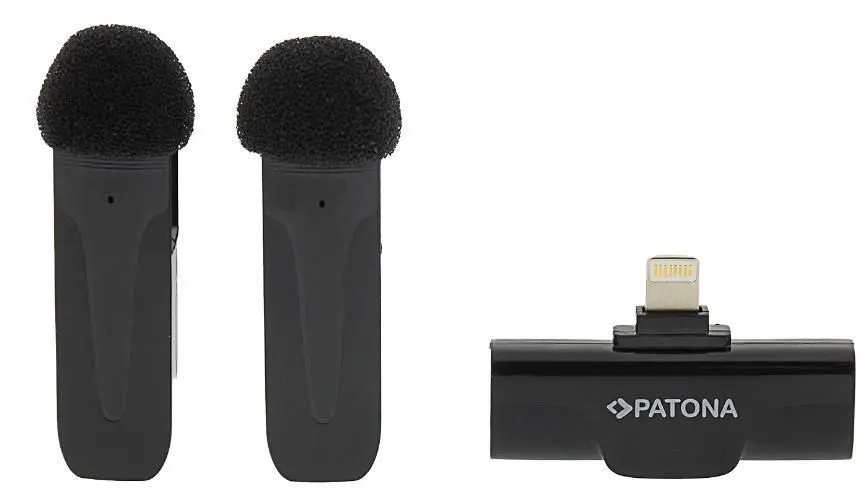 Microfon Patona Lavalier Lightning (Black)