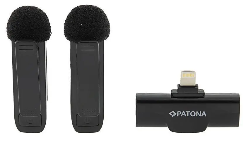 Microfon Patona Lavalier Lightning (Black)