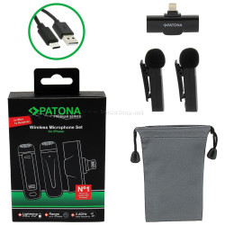 Microfon Patona Lavalier Lightning (Black)