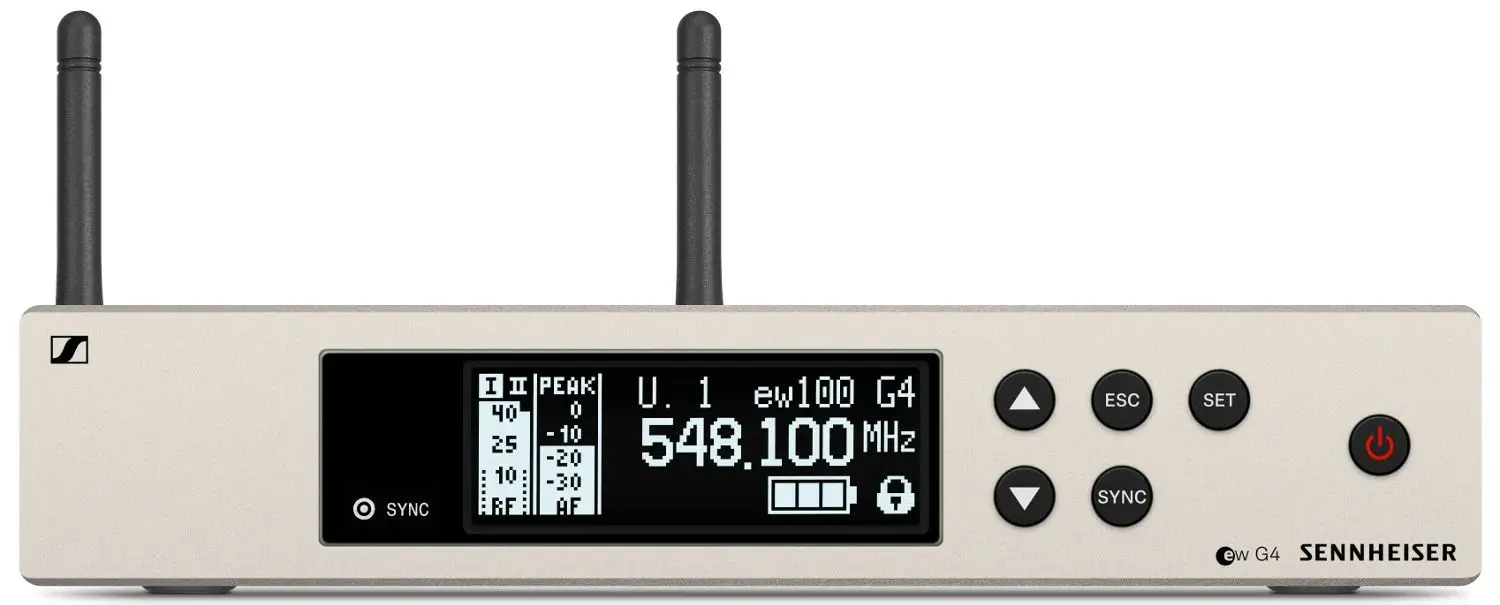 Sistem radio Sennheiser EW 100 G4-845-S-B (Black/White)