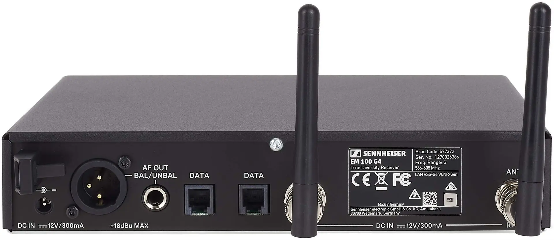 Sistem radio Sennheiser EW 100 G4-845-S-B (Black/White)