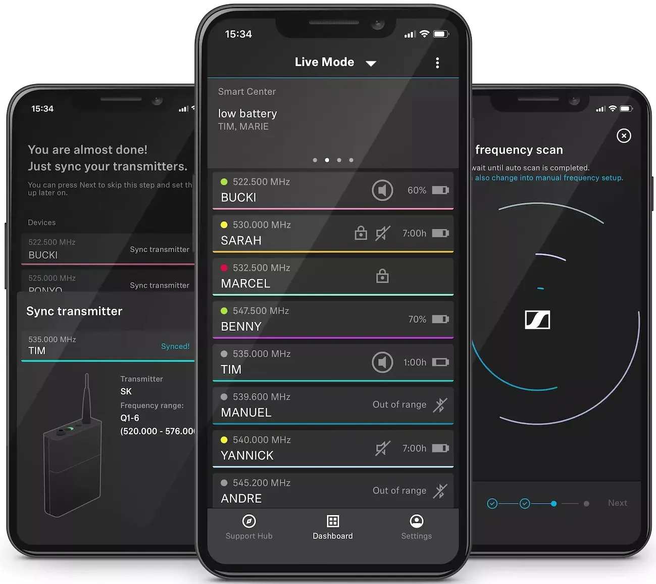 Sistem radio Sennheiser EW-D SK Base S1-7 (Black/Grey)