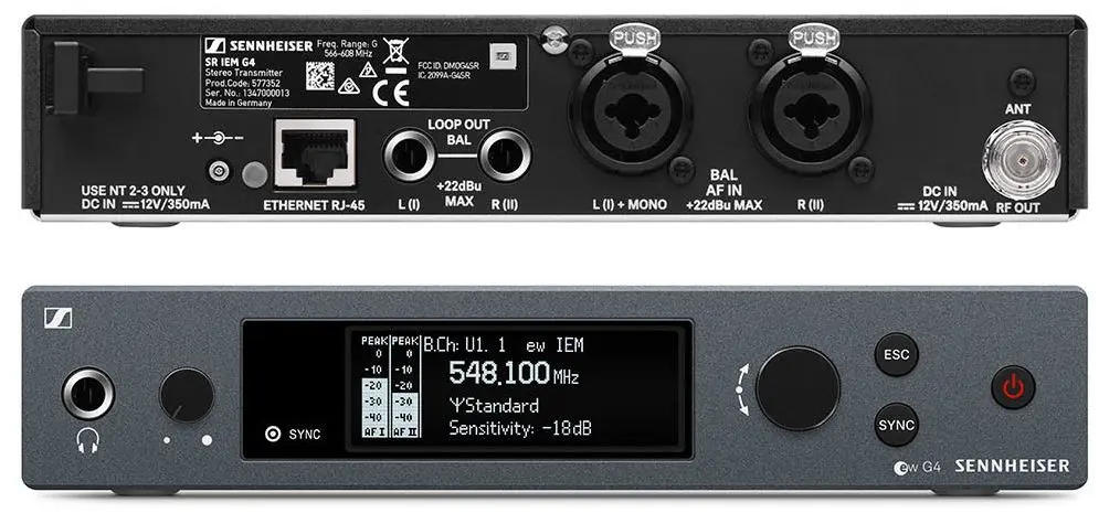 Sistem radio Sennheiser EW IEM G4-A (Black/Grey)