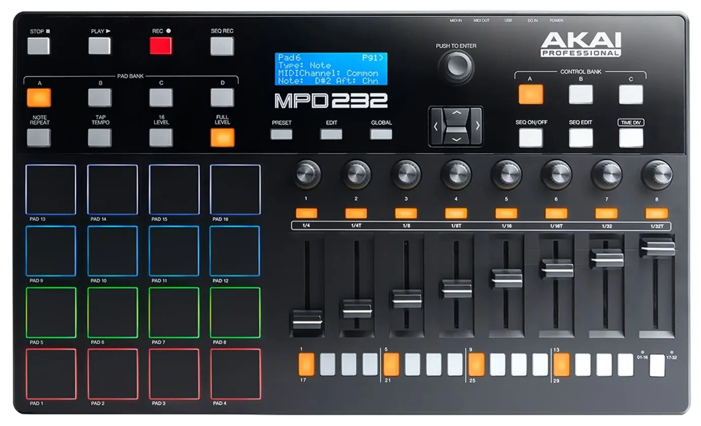 MIDI-контроллер Akai MPD 232 (Black)