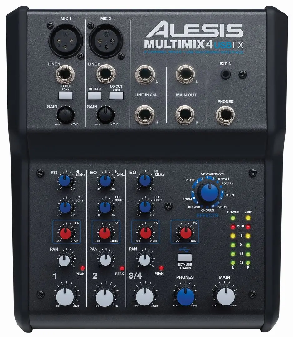 Микшер Alesis Multimix 4 USB FX (Black)