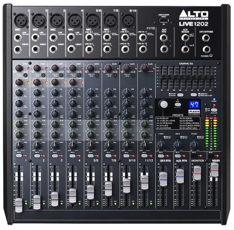 Mixer audio Alto Live 1202 (Black)