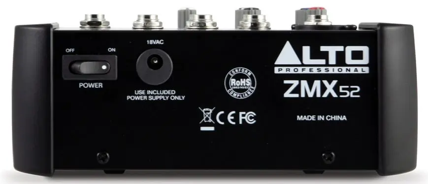 Mixer Alto ZMX52 (Black)