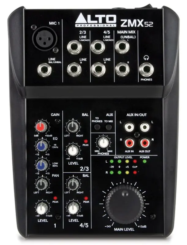 Mixer Alto ZMX52 (Black)