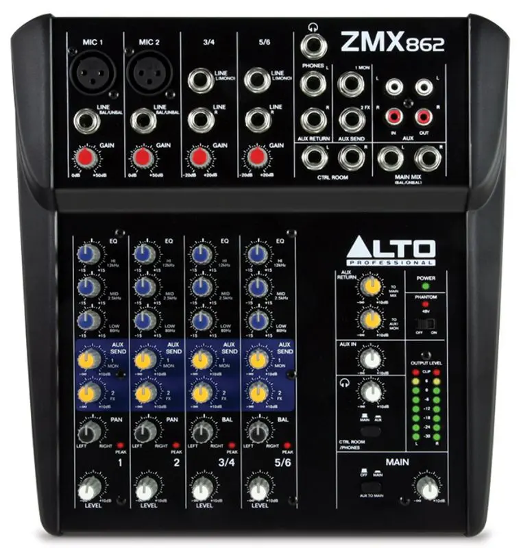Mixer Alto ZMX862 (Black)