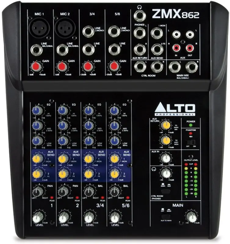 Mixer Alto ZMX862 (Black)