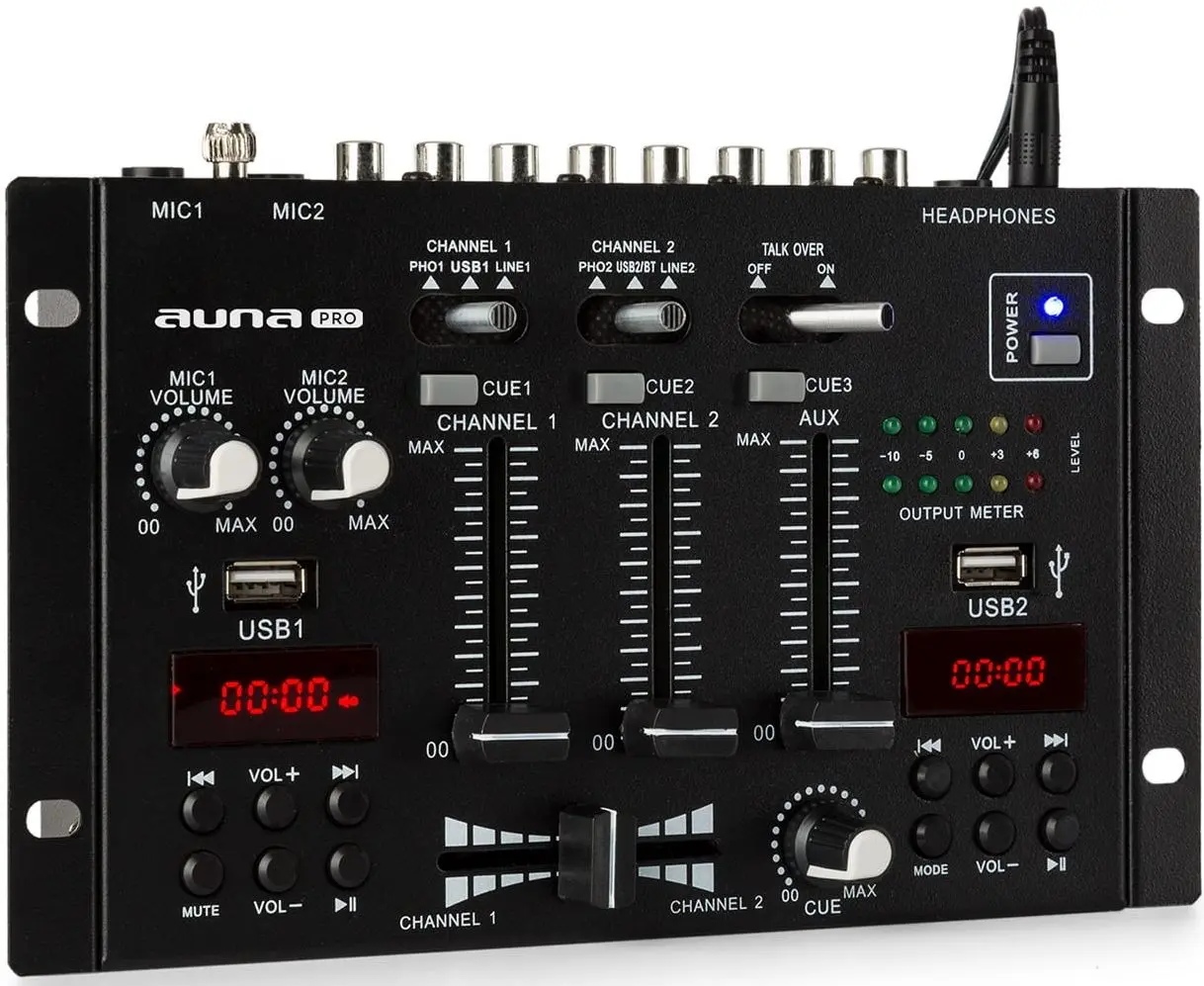 Mixer de DJ Auna Pro DJ-22BT (Black)