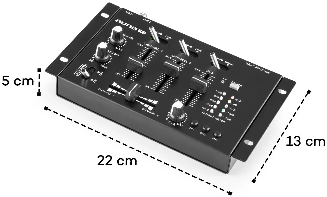Mixer de DJ Auna Pro TMX-2211 (Black)
