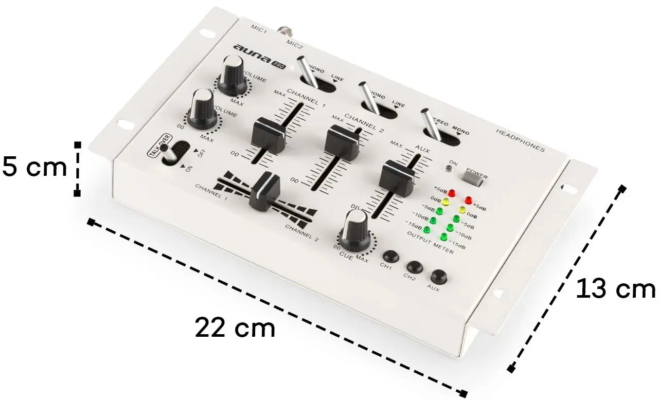 Mixer de DJ Auna Pro TMX-2211 (White)