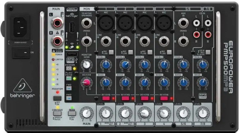 Mixer de DJ Behringer PMP 500 MP3