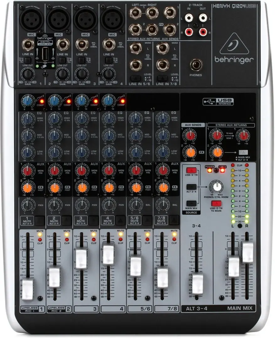 Микшер Behringer Xenyx Q1204USB (Grey)