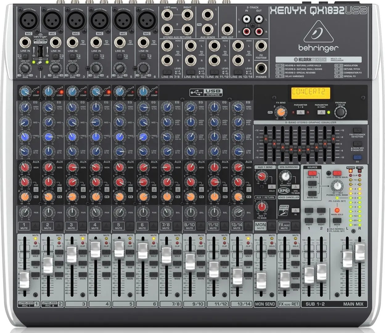 Микшер Behringer Xenyx QX1832USB (Grey)