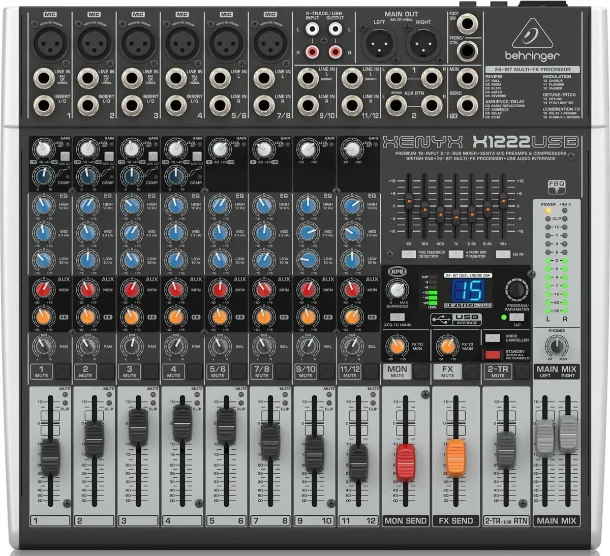 Микшер Behringer Xenyx X1222USB (Grey)