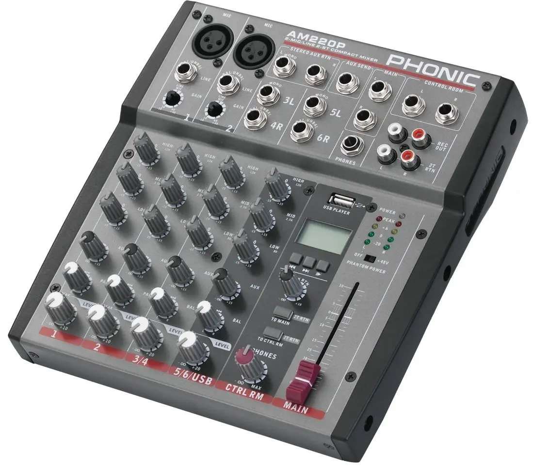 Микшер Phonic AM 220P (Grey)