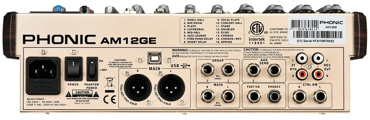 Микшер Phonic AM12GE (Gold)