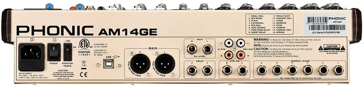 Микшер Phonic AM14GE (Gold)