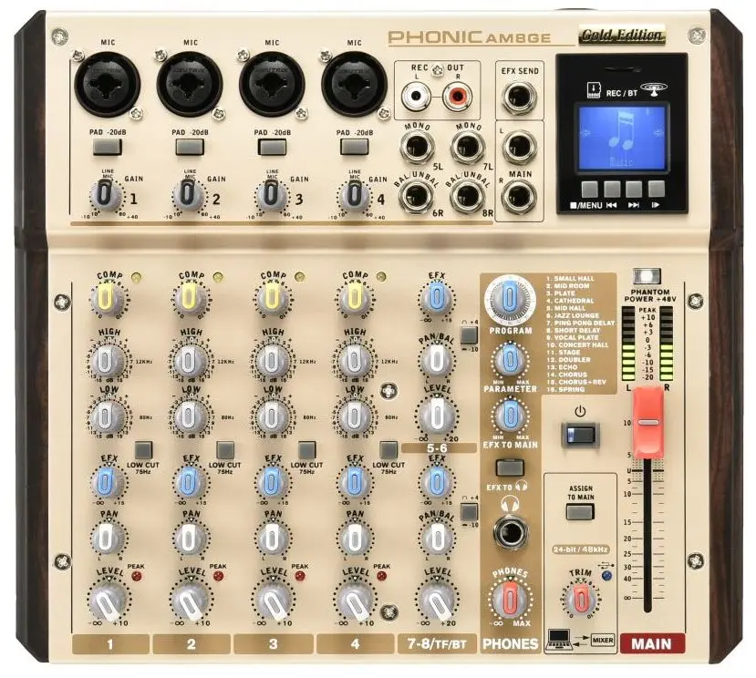 Микшер Phonic AM8GE (Gold)