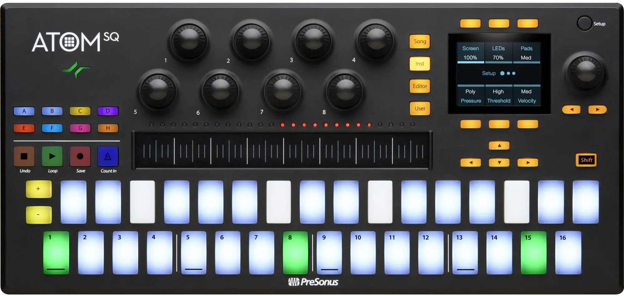 MIDI-контроллер PreSonus Atom SQ (Black)