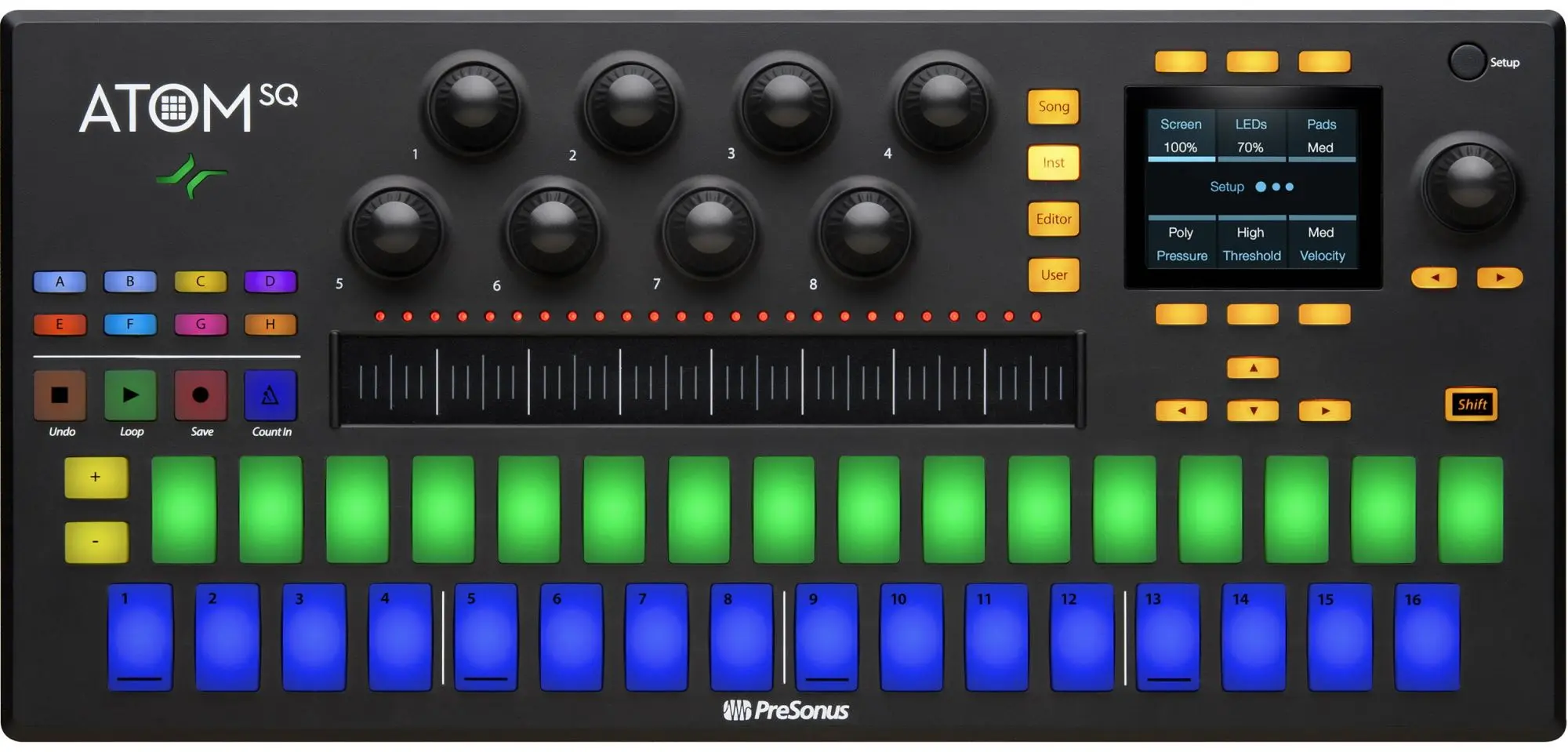 MIDI-контроллер PreSonus Atom SQ (Black)