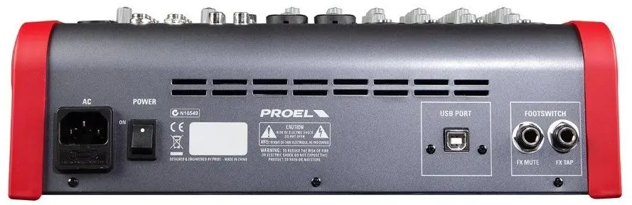 Микшер Proel M822USB (Grey/Red)