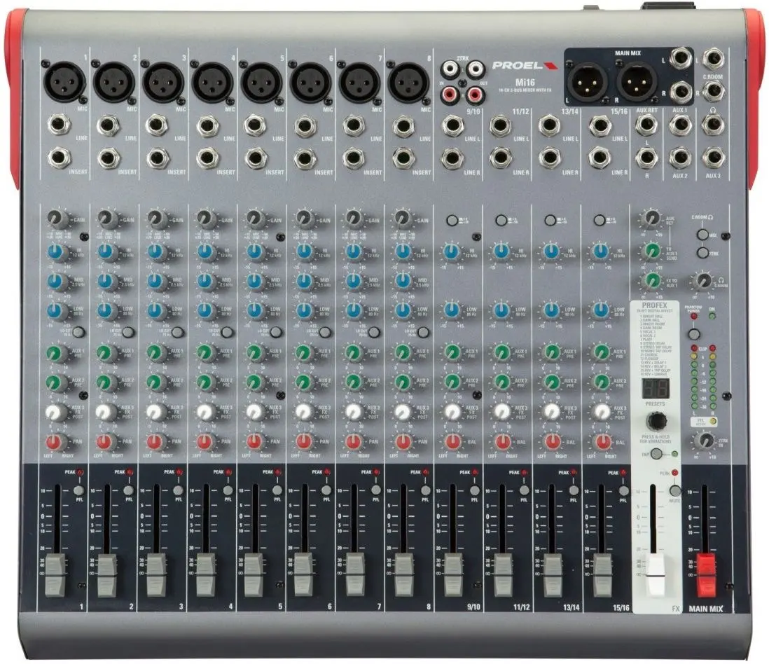 Микшер Proel MI16 (Grey/Red)